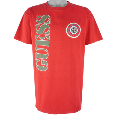 Guess - Red Classic Single Stitch T-Shirt 1989 Large