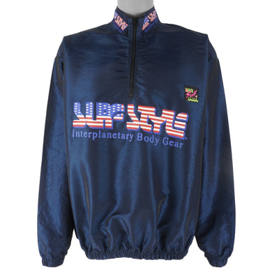Surf Style - Interplanetary Body Gear 1/4 Zip Pullover Windbreaker 1990s Large