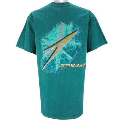 Speedo - Green Big Logo T-Shirt 1998 Large