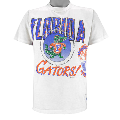 NCAA (Jerzees) - Florida University Gators Single Stitch T-Shirt 1992 Medium