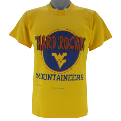 NCAA - West Virginia Mountaineers Hard Rockin T-Shirt 1980s Medium