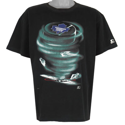 Starter - Toronto Maple Leafs Ice Storm T-Shirt 1990s Large
