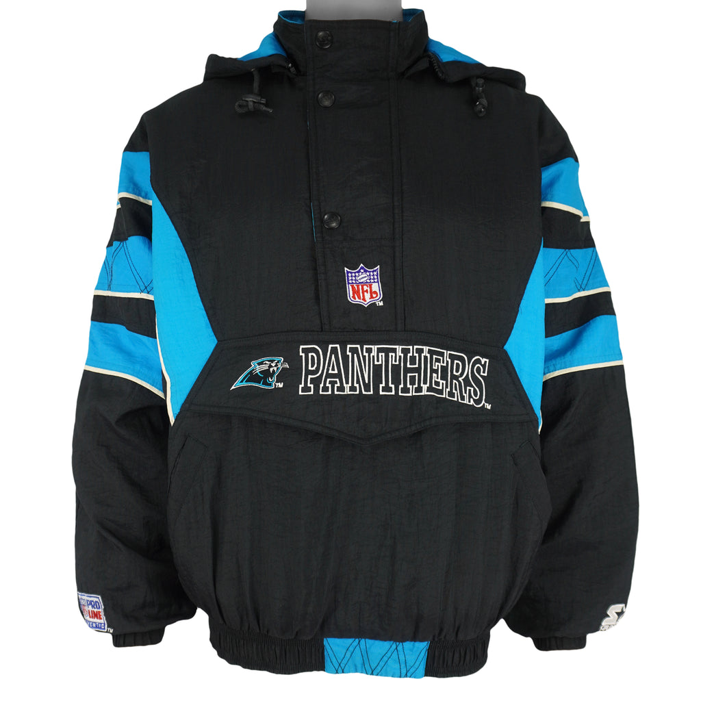 Vintage Starter - Carolina Panthers Hooded Pullover Jacket 1990s