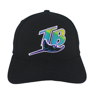 MLB (Twins) - Tampa Bay Devil Rays Big Logo Snapback Hat 1990s OSFA