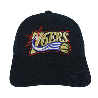 Reebok - Philadelphia 76ers Embroidered Strap back Hat 2000s OSFA
