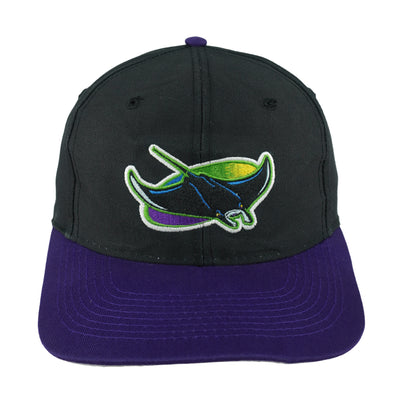 MLB (Logo 7) - Tampa Bay Devil Rays Embroidered Snapback Hat 1990s OSFA