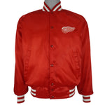 NHL (Artex) - Detroit Red Wings Satin Jacket 1990s Medium Vintage Retro Hockey
