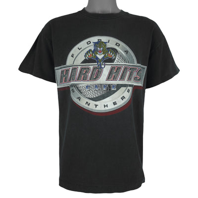 NHL - Florida Panthers Hard Hits Cafe Single Stitch T-Shirt 1990s Medium