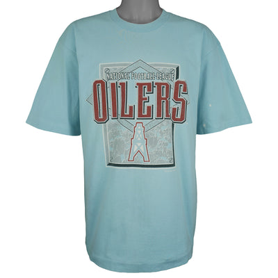 NFL (Competitor) - Houston Oilers Single Stitch T-Shirt 1993 X-Large