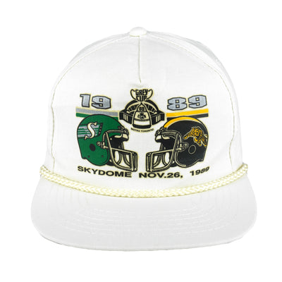 CFL - Roughriders VS Tiger Cats Grey Cup Snapback Hat 1989 OSFA