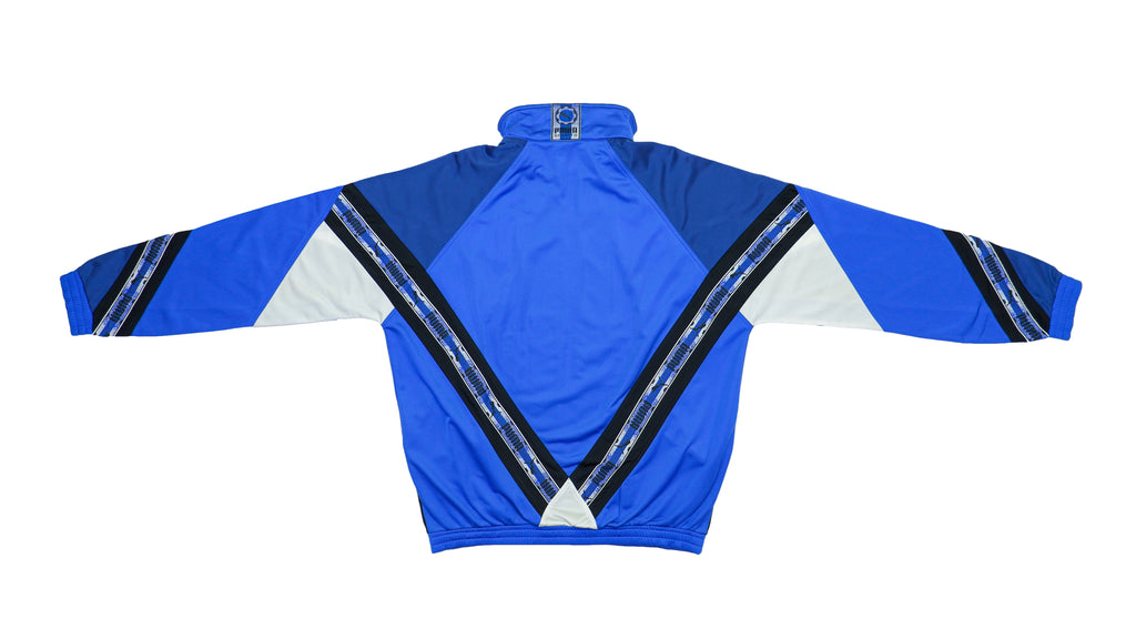 90s-00'S PUMA Velour Jersey Track Jacket, Men's Size L unclear navy blue type Vintage Second Hand