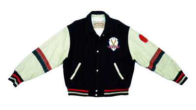 Vintage - Leather Louisville Slugger Baseball Jacket 1980s Large