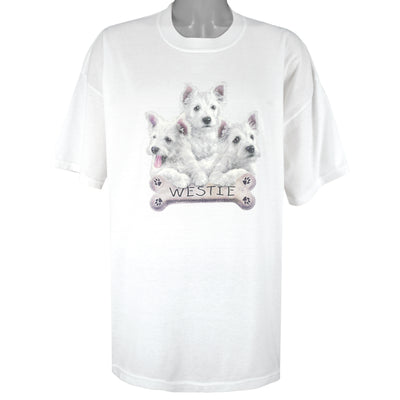 Vintage (Jerzees) - Westie Dogs Single Stitch T-Shirt 1990s XX-Large