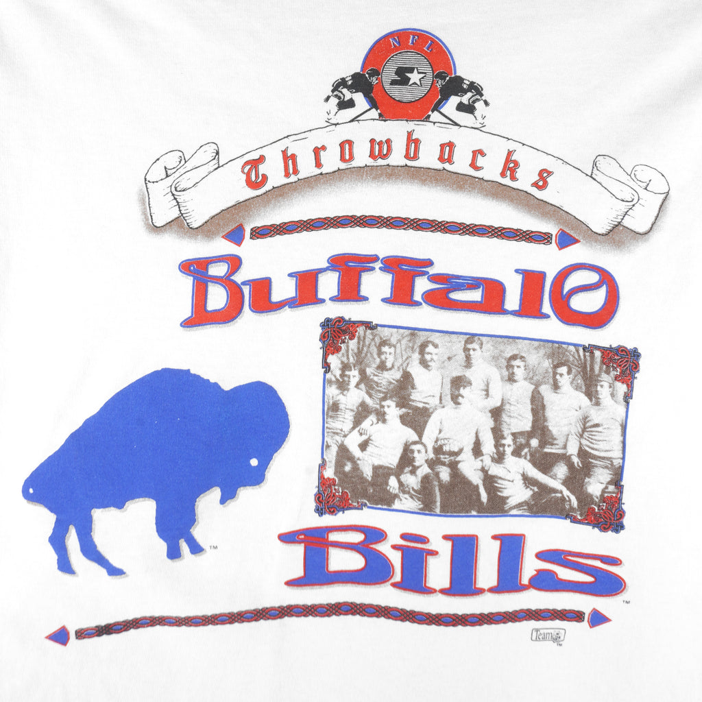 Veste De Survêtement Vintage Starter Buffalo Bills – Coupe-vent Blanc Années 90 – Taille L