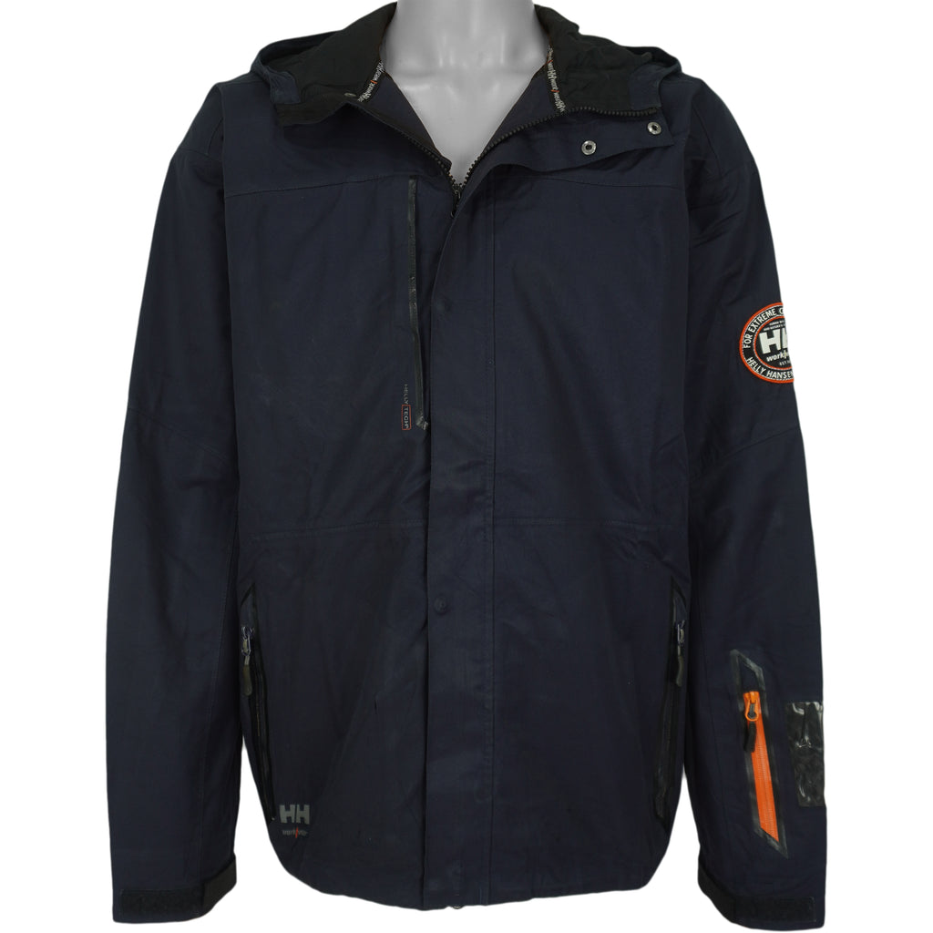 Helly Hansen - Dark Blue Hooded Windbreaker Large
