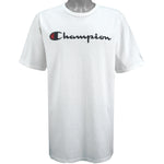 Champion - White Classic Logo T-Shirt 1990s X-Large Vintage Retro