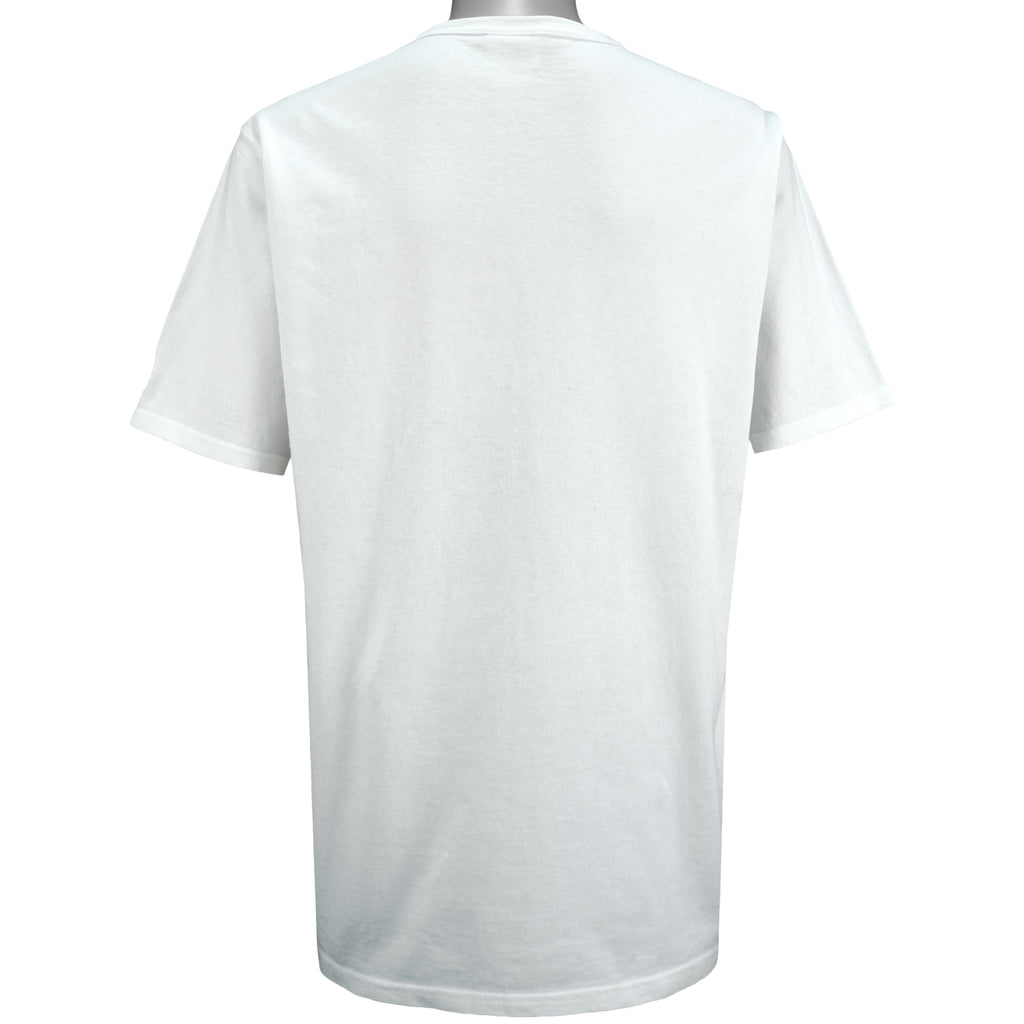 Champion - White Classic Logo T-Shirt 1990s X-Large Vintage Retro