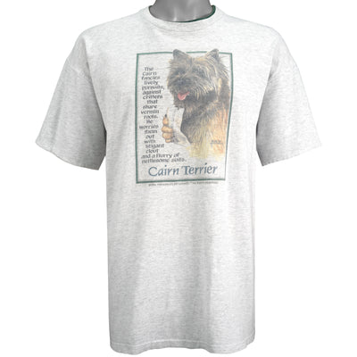Vintage (Bay Side) - Cairn Terrier Dog Breed T-Shirt 1990s X-Large