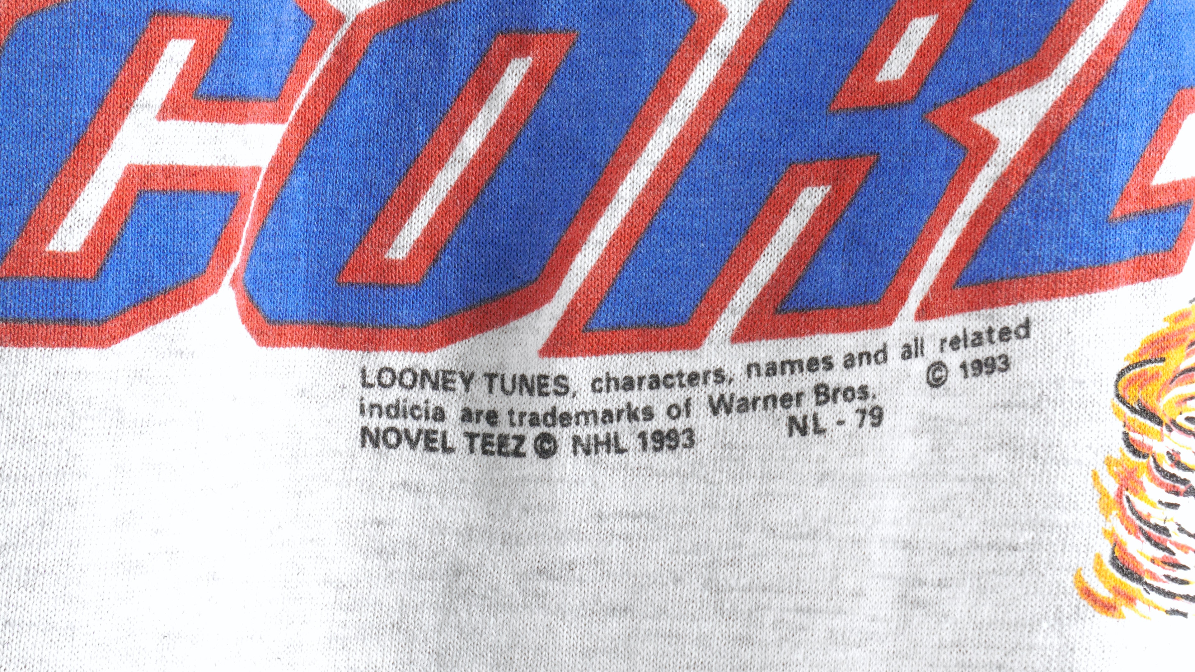 NHL (Novel Teez) - Quebec Nordiques Single Stitch T-Shirt 1993 Large Vintage Retro Hockey