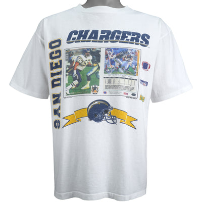 NFL (Sport Attack) - San Diego Chargers Junior Seau Player's Stat T-Shirt 1994 X-Large