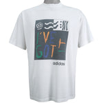 Adidas - I've Got It Spell-Out T-Shirt 1980s Medium