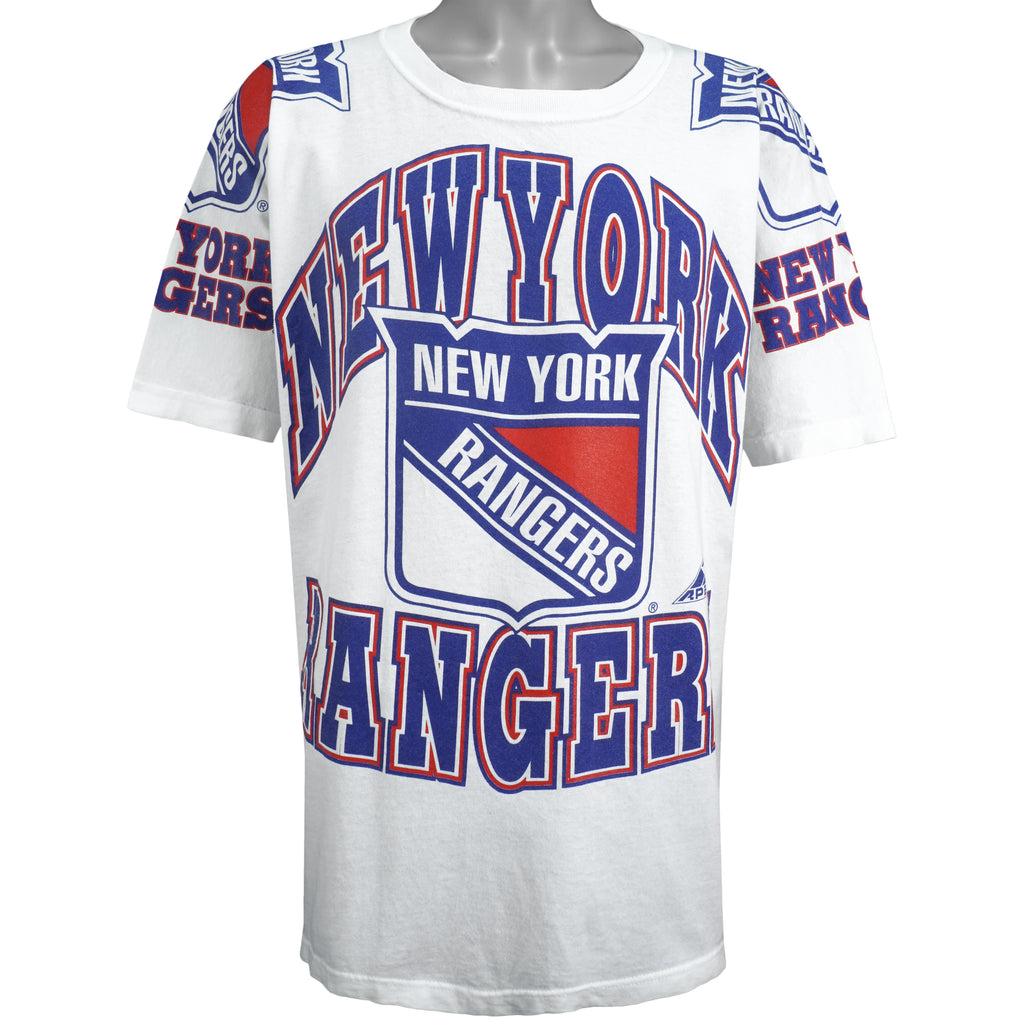 NHL (Apex One) - New York Rangers T-Shirt 1990s X-Large Vintage Retro Hockey
