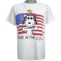 Vintage - Peanuts Snoopy Made In The USA Single Stitch T-Shirt 1990s Large Vintage Retro