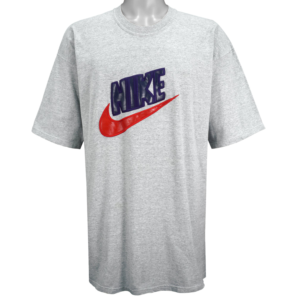 Nike - Big Spell-Out Embroidered T-Shirt 1990s XX-Large Vintage Retro