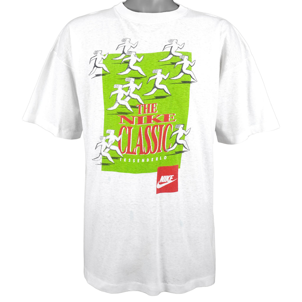 Nike - White The Nike Classic Tessenderlo T-Shirt 1990s X-Large