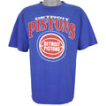 NBA - Detroit Pistons Single Stitch T-Shirt 1990s Large Vintage Retro Basketball