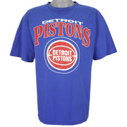 NBA - Detroit Pistons Single Stitch T-Shirt 1990s Large Vintage Retro Basketball