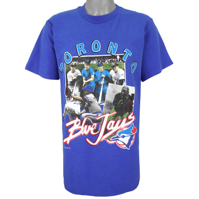 Vintage MLB (Ravens) - Toronto Blue Jays Single Stitch AOP T-Shirt 1990s Large