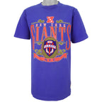 NFL (Nutmeg) - New York Giants Patch T-Shirt 1990s Large Vintage Retro Football