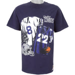 NFL (Nutmeg) - Dallas Cowboys Locker Room T-Shirt 1993 Medium