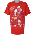 NHL (Salem) - Red Wings Sergei Fedorov T-Shirt 1990s X-Large Vintage Retro Hockey