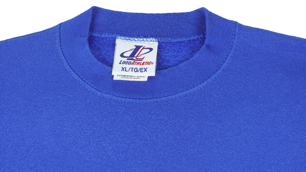 NFL (Logo Athletics) - Denver Broncos Embroidered Sweatshirt 1990 X-Large Vintage Retro Football
