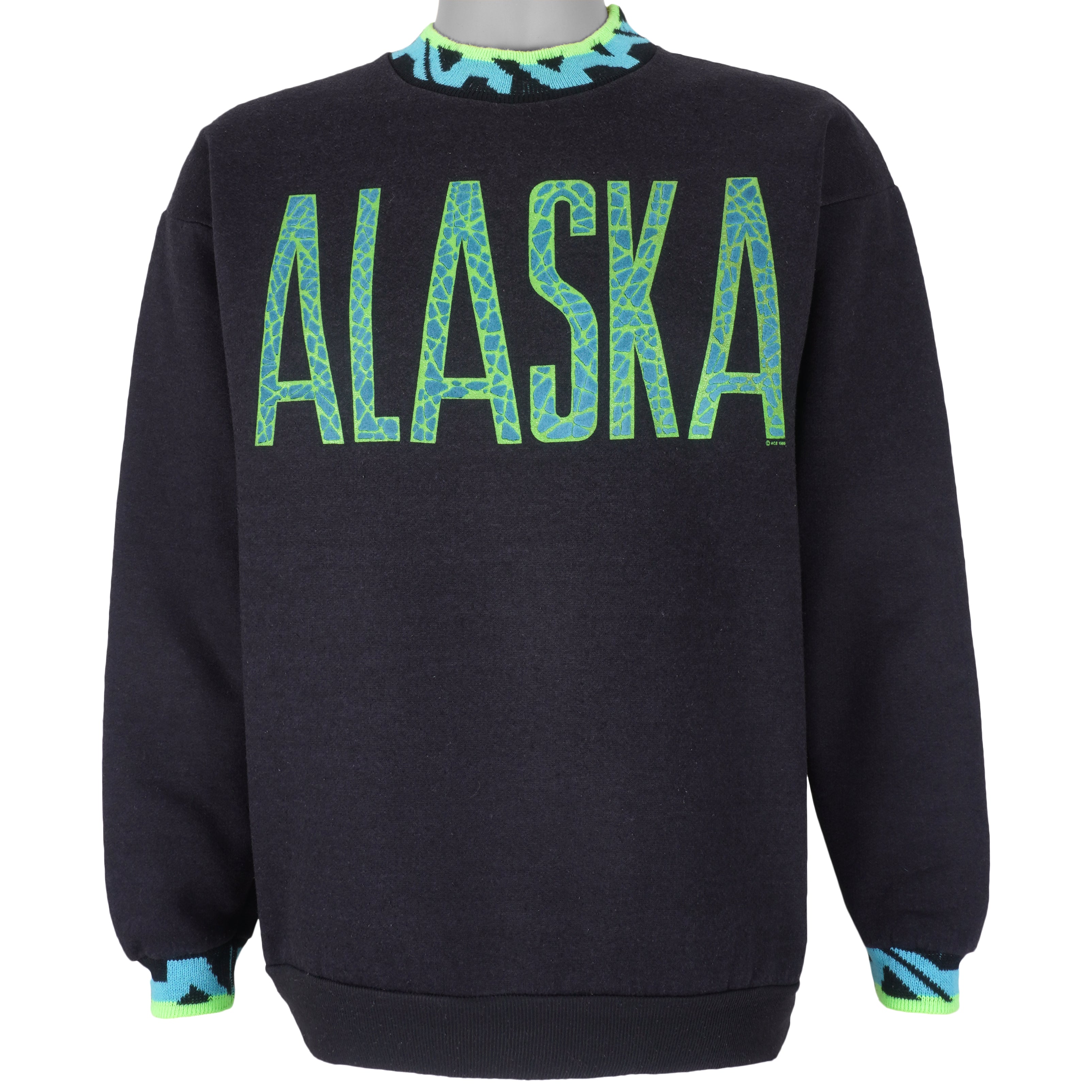 Vintage - Alaska State Crew Neck Sweatshirt 1994 Large