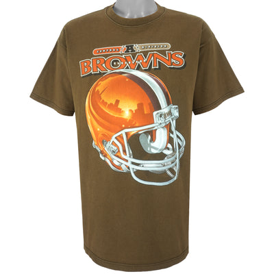 NFL (Pro Player) - Cleveland Browns Helmet T-Shirt 2000s X-Large