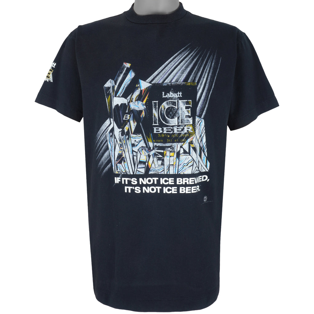Vintage (Brockum) - Labatt Ice Brewed T-Shirt 1990s X-Large Vintage Retro