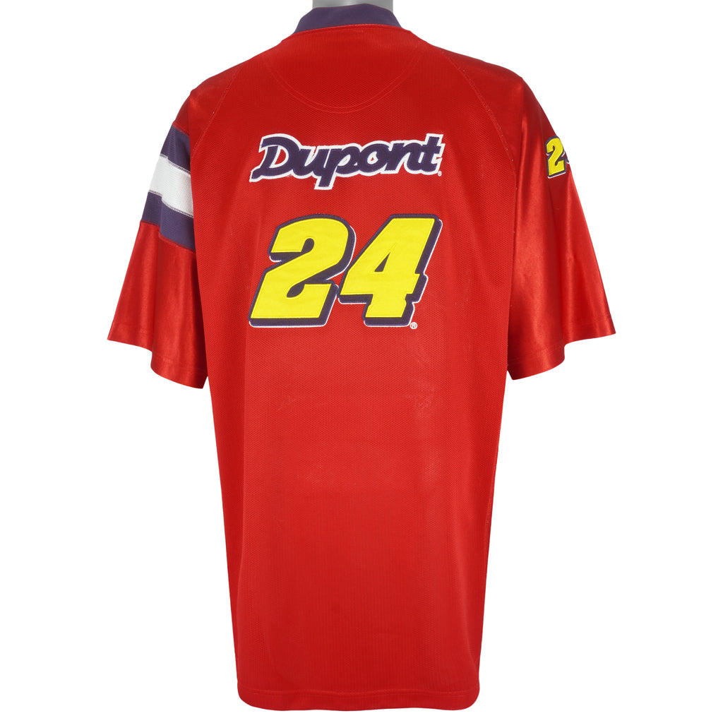 NASCAR (Chase) - Jeff Gordon DuPont No. 24 Warm Up Jersey 1990s X-Large Vintage Retro