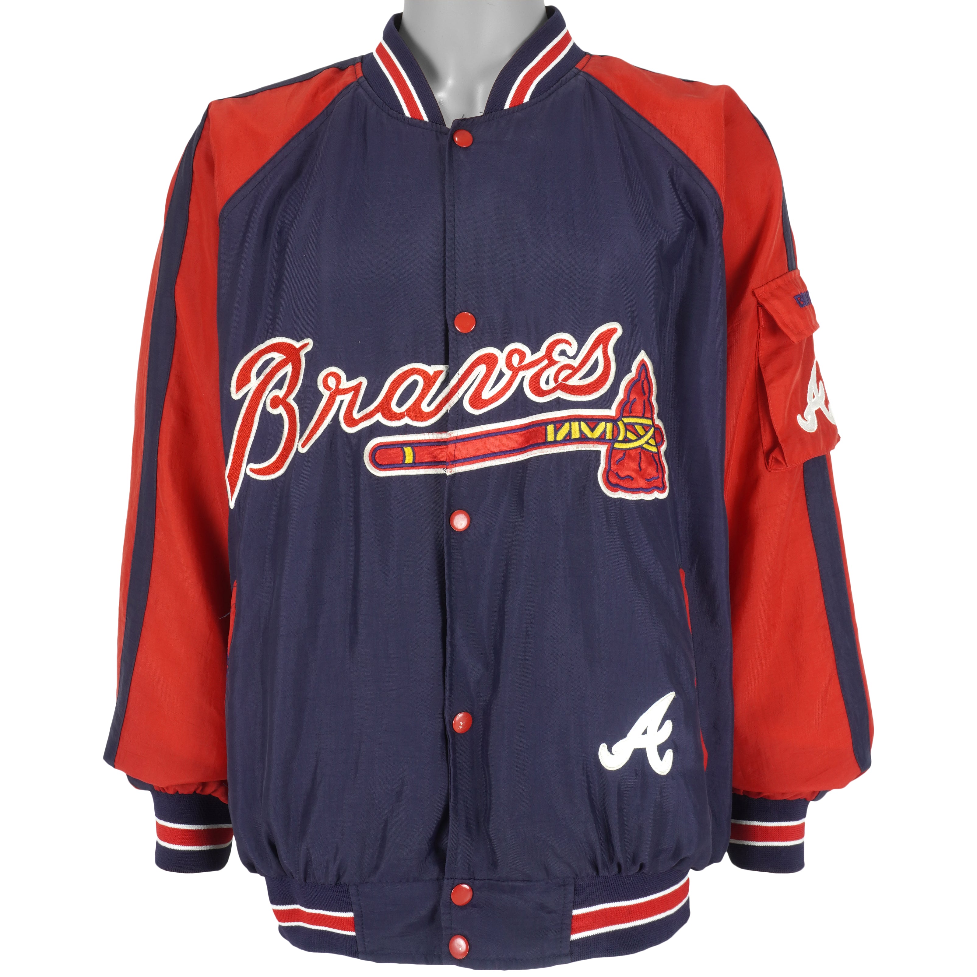 Vintage Starter (Diamond Collection) - Atlanta Braves Windbreaker 1990s Large