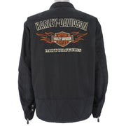Harley Davidson - Zip-Up Embroidered Spell-Out Jacket XX-Large Vintage Retro