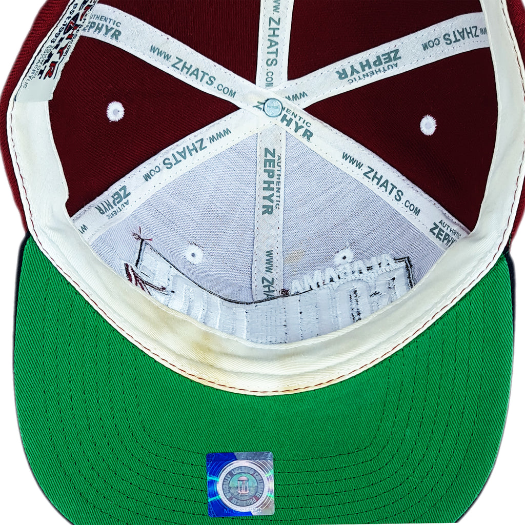 NCAA (Zephyr) - University of Alabama Roll Tide Snapback Hat 1990s OSFA Vintage Retro