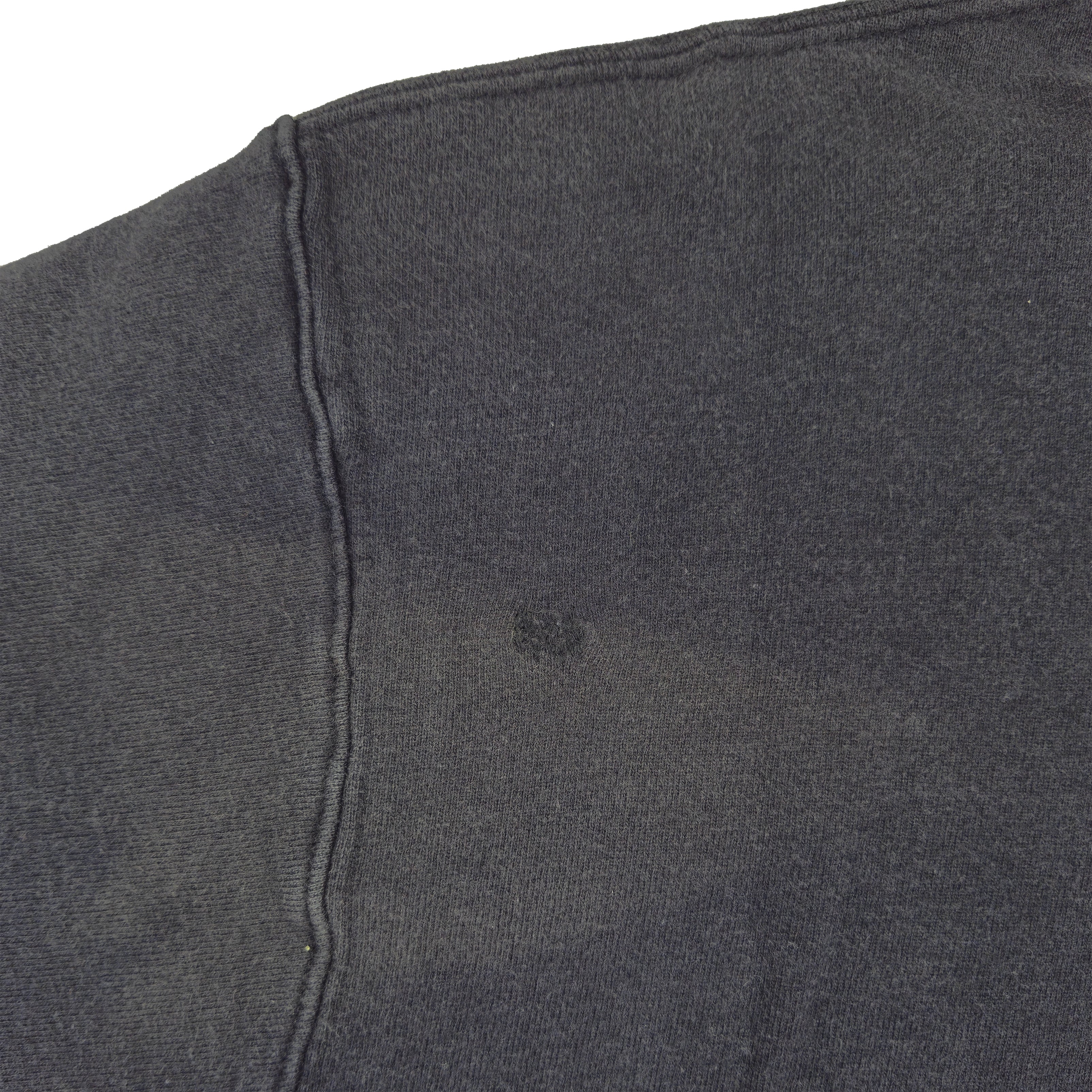 Champion - Black Classic Crew Neck Sweatshirt 1990s Large Vintage Retro