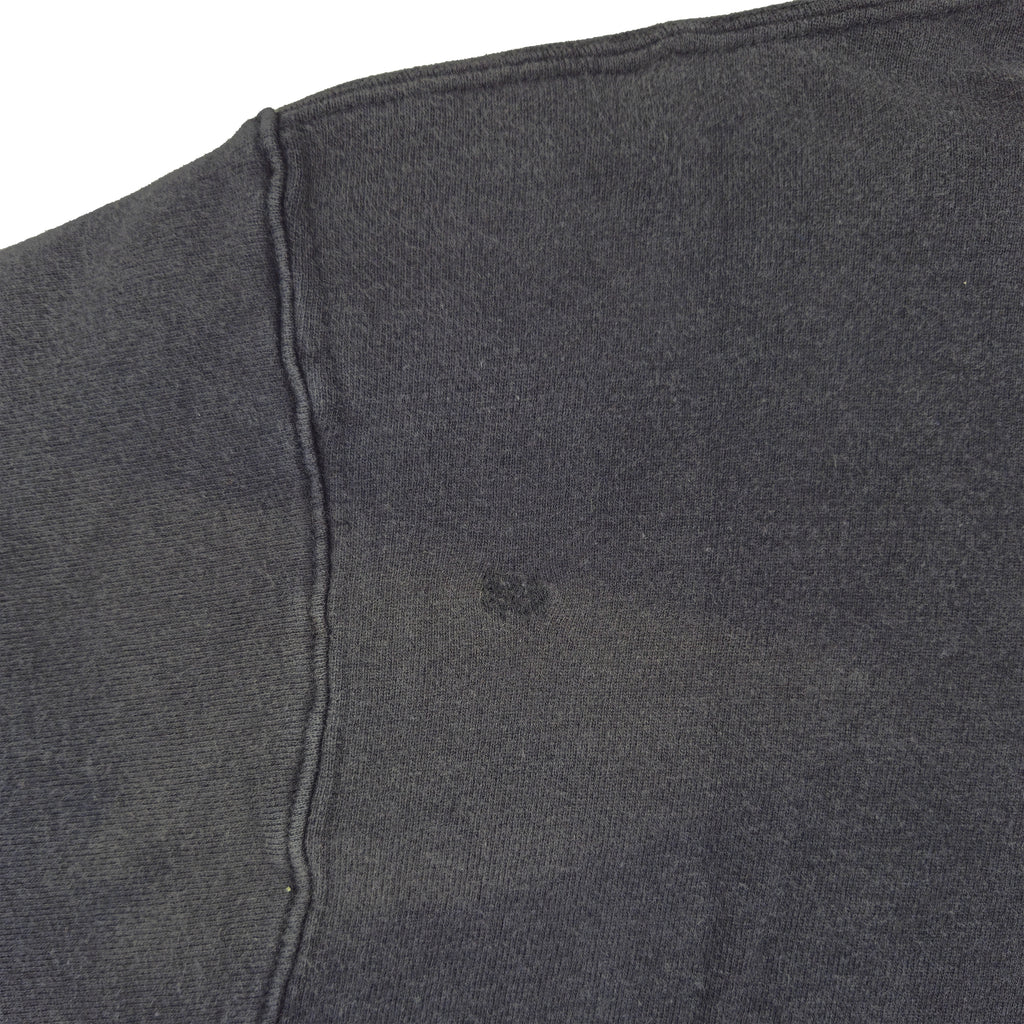 Champion - Black Classic Crew Neck Sweatshirt 1990s Large Vintage Retro