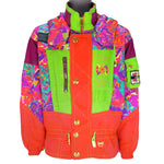 Ellesse - The Winner Of The World Italy Hooded Neon Ski Jacket 1990s Large