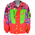 Ellesse - The Winner Of The World Italy Hooded Neon Ski Jacket 1990s Large