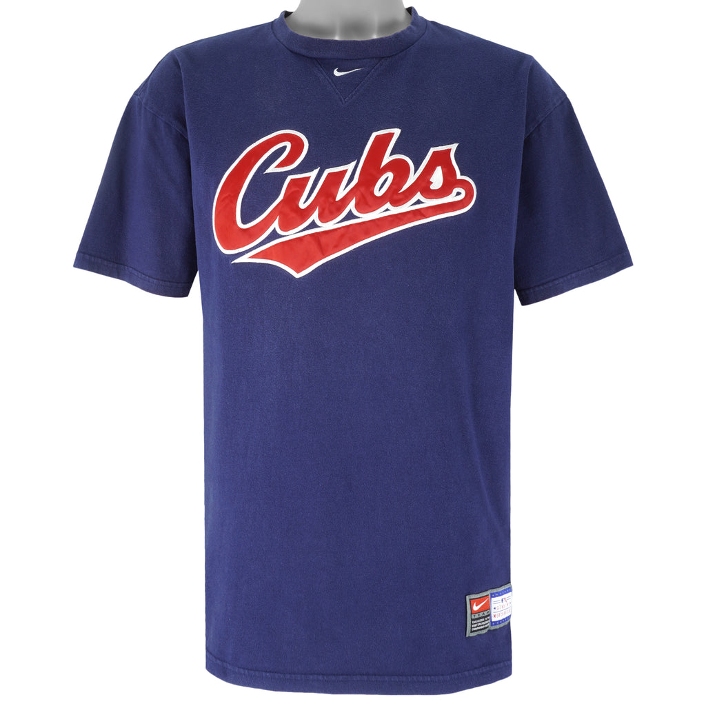 Vintage Nike - Chicago Cubs Spell-Out T-Shirt 2000s Large