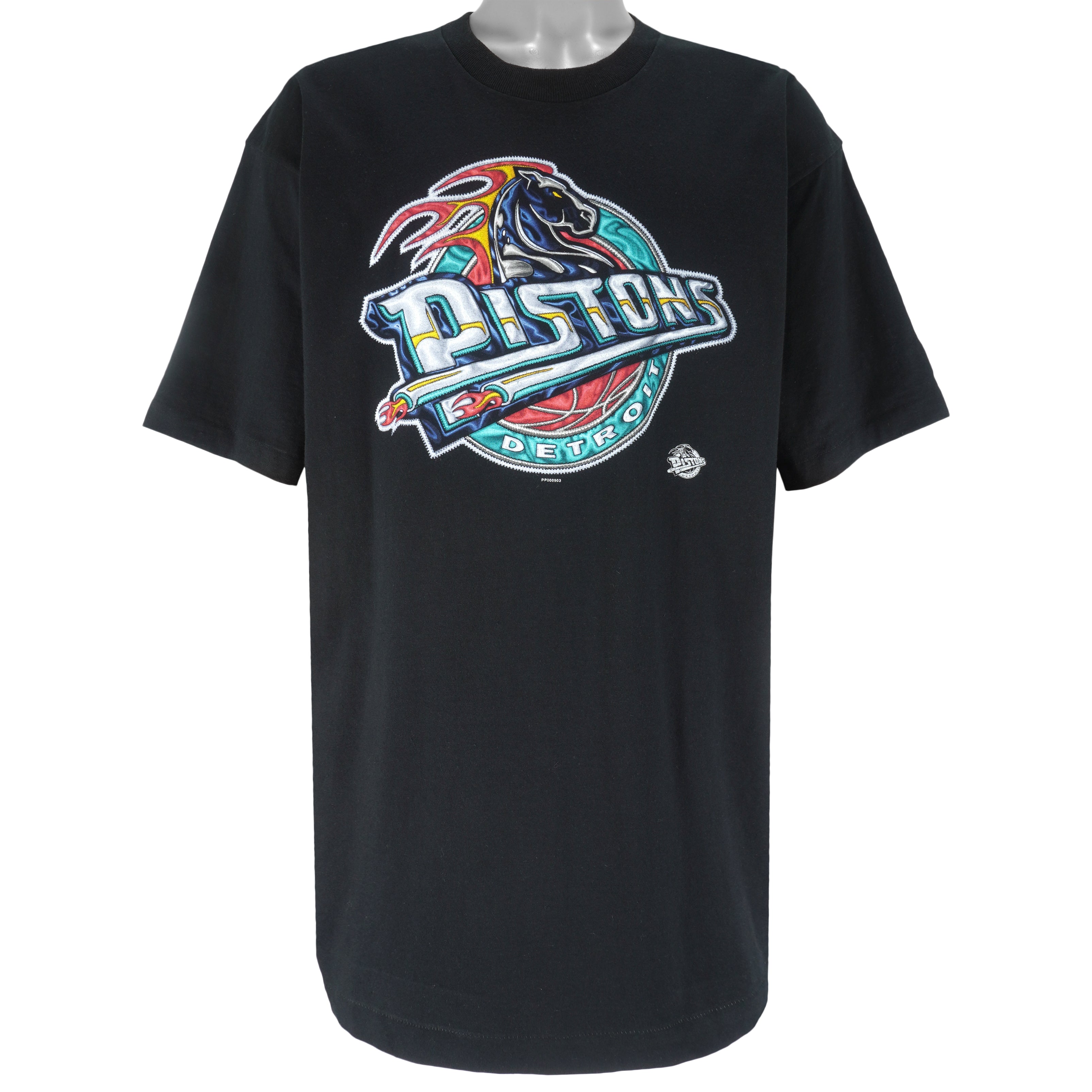NBA (Pro Player) - Detroit Pistons T-Shirt 1990s XX-Large Vintage Retro Basketball