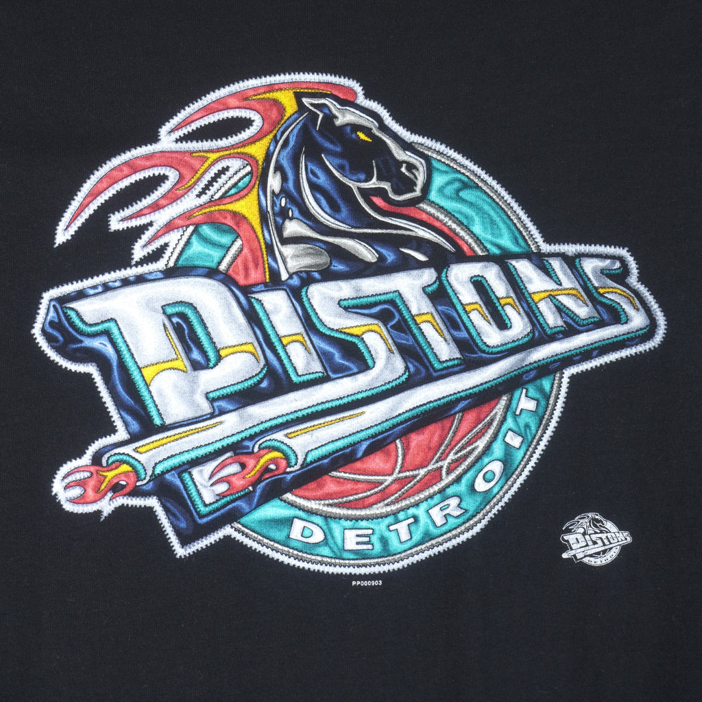 NBA (Pro Player) - Detroit Pistons T-Shirt 1990s XX-Large Vintage Retro Basketball